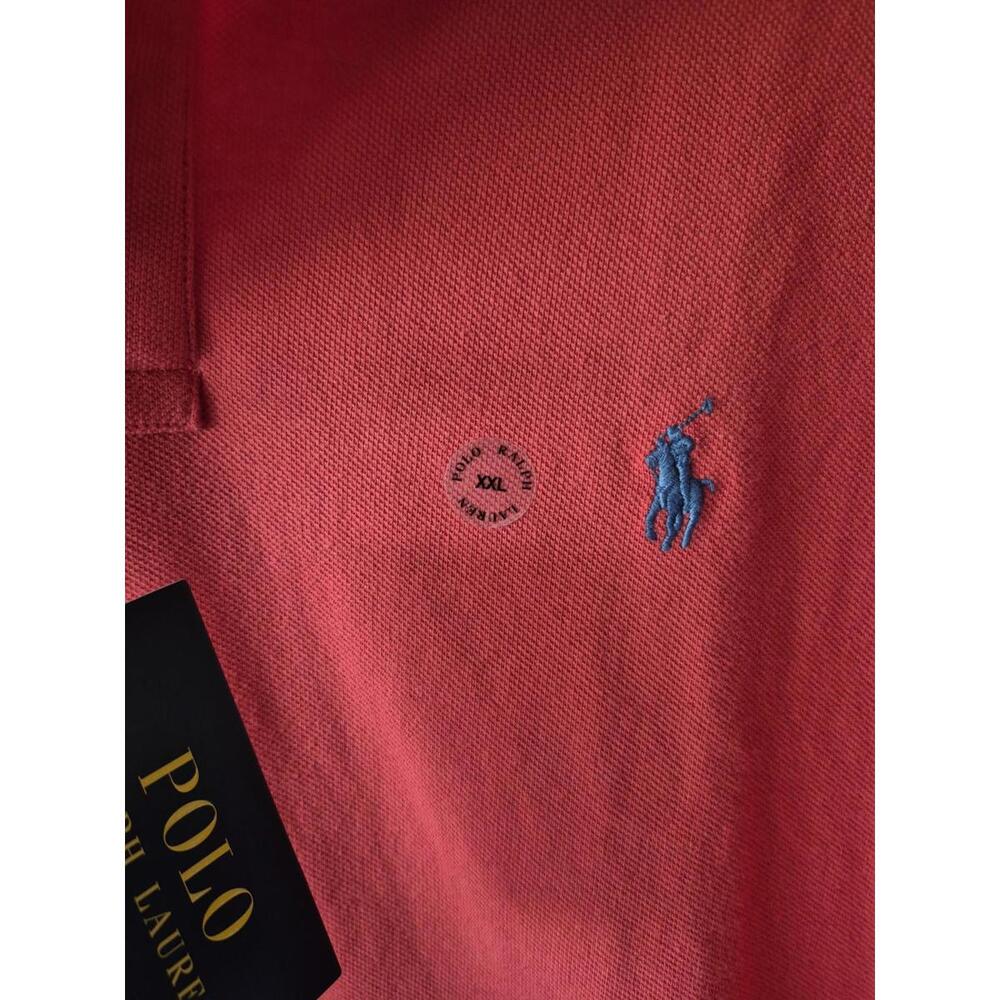 Polo Ralph Lauren Performance Polo 2XL Classic Red Blue Pony Logo Golf Shirt NWT - Picture 6 of 9